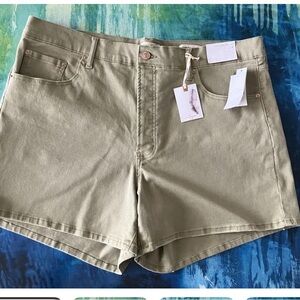 Jessica Simpson Woman’s Color Boa ( Khaki) High Waist Shorts Size 20 W NWT